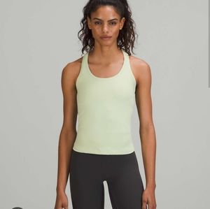 Lululemon COOL RACERBACK SHORT TANK TOP *NULU Creamy Mint size 8